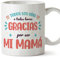 MUGFFINS Tazas para MADRE/MAMÁ - En Español - Gracias todos los días todas las horas - 11 oz / 330 ml - Regalo original y divertido