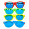 JZK 4x Jumbo Sonnenbrille für Party, Oversize Brille für Fasching, Riesige Spielzeug Sonnenbrille für Fotokabine, Extra Große Scherzsonnenbrille für Kostüm, Erwachsene