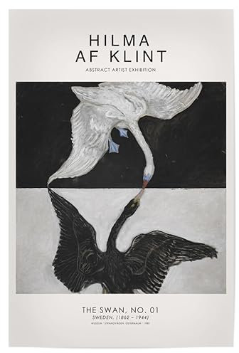 artboxONE Poster 30x20 cm Typografie Hilma AF Klint - The Swan UNO - Bild Museum Ausstellung Galerie