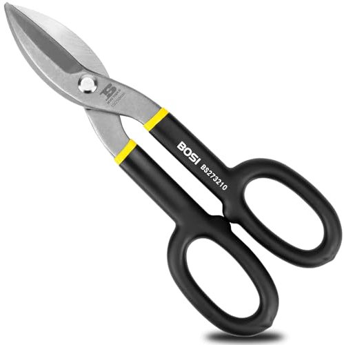 Cesoie per Lamiera Forbici da Lattoniere, B BOSI TOOLS Taglio Dritt 250 mm, acciaio al carbonio forgiato e trattato termicamente ad alta resistenza
