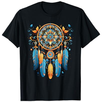 dreamcatcher Traumfänger aus indianischen Federn T-Shirt
