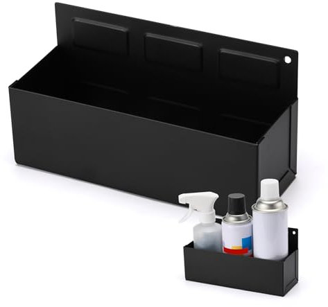 Mayouko Magnetic Aerosol Spray Can Holder, 8.3 x 3 x 4.4, Magnet Toolbox Bottle Holder, Toolbox Storage Shelf for Chest, Garage, Workspace