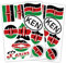 Finest Folia 2er Set DIN A4 Länderaufkleber Fahne Aufkleber Länderfahne Flagge für Auto Motorrad Sticker Länderflagge selbstklebend wetterfest R217 (30 Kenia)