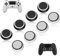 8 Stück Controller Zubehör Schutzabdeckung, Thumbstick Caps Grip Set, Thumbstick Kappen Gaming Cap Grip, Stick Joystick Schutz Aufsätze für Universelles Gaming Zubehör (Schwarz, Weiß)