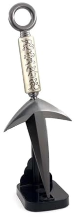 CKHOF 23.0 cm Minato Kunai Echte Uzumaki Kakashi Namikaze Kunai Waffen Minato Kostüm Ninja Kunai Modelle (Metallic)