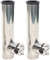 ERnonde Rutenhalter, 2 Stück Angelrutenhalter Bootsrutenhalter für 19-25mm Reling Boote Yachten Fischerboot Silber