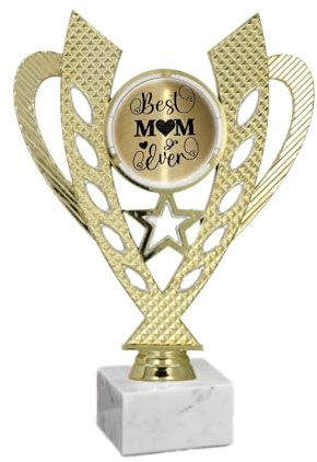 eberin · Ein Goldenes Herz für Muttertagshelden: XL Herz-Pokal · Geschenk für Mama zum Muttertag · Herz für Mami · Mütter Auszeichnung · Mutti Ehrenpreis · Herz mit Wunschgravur