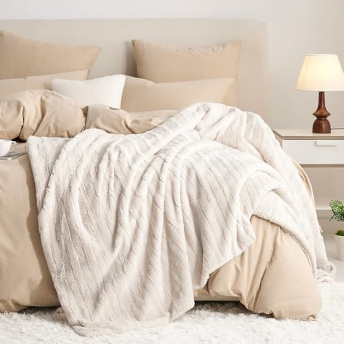 AShanlan Kuscheldecke Decke Sofa Warme Wohndecke 150x200 Beige Sofadecke Couchdecke Wolldecke Kuscheldecken Plüschdecke Überwurfdecke Plüsch Decke Blanket für Bett Sofa Couch