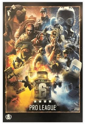 HGEIK Tom Clancy's Rainbow Six Siege Retro-Poster (9) Leinwandposter Wandkunst Dekor Druck Gemälde für Wohnzimmer Schlafzimmer Dekoration 30 x 45 cm