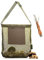 Qyrugcxs Kit de Recherche de Champignons, Sac à Champignons de Remplacement et Couteau à Champignons avec Brosse, Sac de Recherche de Champignons Sauvages/Morilles Portable, Sac de Cueillette