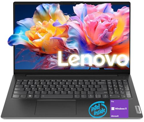 Lenovo Ordinateur portable série V15 | 16 Go de RAM et SSD PCIe de 1 To | Processeur Intel Efficient Quad-Core | Écran FHD 15,6 | WiFi 6 rapide et Ethernet RJ-45 | Antireflet | Durabilité de qualité