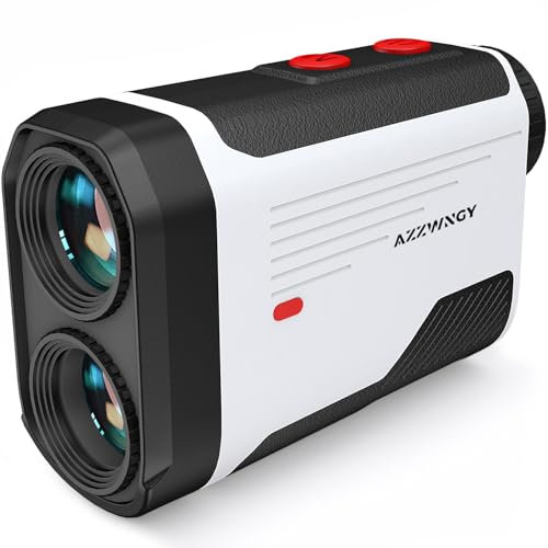Télémètre de golf avec pente – Télémètre laser de 1 300/1 300 m pour golf et chasse, grossissement 7x, vibration de verrouillage du drapeau de haute précision, rechargeable, étanche IP54, bande