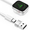 Amzpas USB-C Caricatore per Apple Watch con Adattatore, Veloce Portatile Cavo di Ricarica USB C per iWatch Series 10 9 8 7 6 5 4 3 2 1 SE Ultra (Bianco)