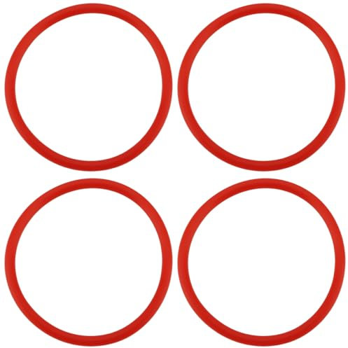 SG Store 4 x rote Vordergabel-O-Ringe OD35,2 x ID32 mm, kompatibel mit Rockshox Sag Mountainbiking