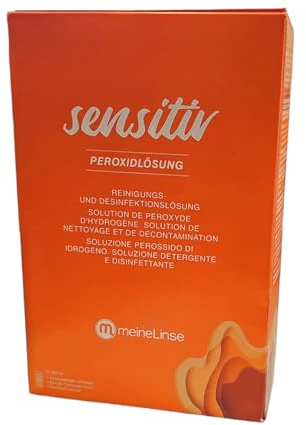 meineLinse sensitiv Peroxidlösung Doppelpack 2 x 360ml + 1 Behälter - konservierungsmittelfrei