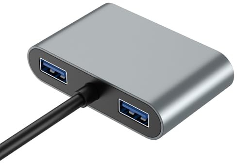 ZHUMCCY Ethernet Adapter for Laptop | Type-C Gigabit Ethernet Adapter - Computer Network Supplies for Server Remote Work Monitor Game Media Center Projector