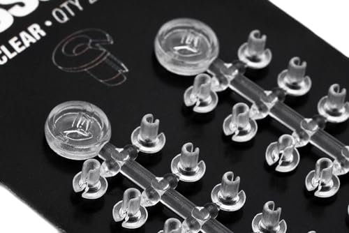 Korda Floss Caps Clear - 20 Ringe zur Montage von Boilies, Gummiringe für Karpfenmontagen, Haarmontage zum Angeln auf Karpfen