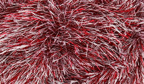 King Cole 543303 Tinsel Chunky Red Snow Yarn - 70M, 50g