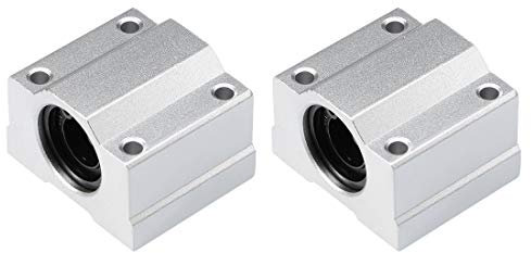 sourcing map 2 Stück Linearkugellager SCS12UU Gleitblock Einheiten 12 mm Bohrungsdurchm.