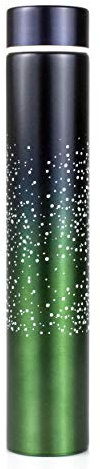 Insulated Vacuum Thermos Water Bottle Stainless Steel Double Wall Leak Proof Keep Hot and Cold for 8 Hours Slim Skinny Fashionable Flask 8.5 Ounce (Starry Green 8.5 Oz) for christmas holiday