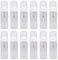 Healifty 12pc Plastic Foam Dispenser Bottle Refillable Empty Hand Soap Shampoo Bottle Cosmetic Container for Travel Vacation Camping 50ml (White)