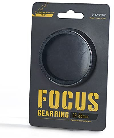 Tilta Seamless Focus Gear Ring für 56-58mm Objektiv 360° Seamless Rotation Silent für Tilta Mini Follow Focus Nucleus Nano DSLR 0.8 Mod Standard Gear Kameraobjektiv-Zubehör TA-FGR-5658
