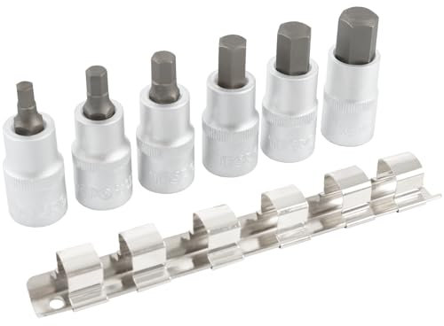 TECPO Jeu de 6 douilles à six pans creux 1/2 6-14 mm pour vis Allen.