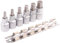 TECPO Jeu de 6 douilles à six pans creux 1/2 6-14 mm pour vis Allen.