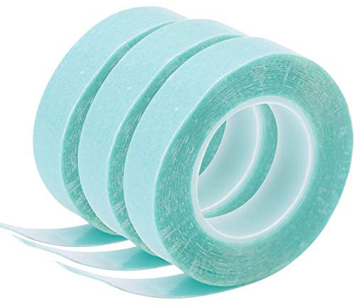 Agatige Cintas De Extensión De Pelo De 3 Rollos, Cinta Adhesiva De Peluca De Pelo De Doble Cara Invisible Para Pelucas Y Toupees