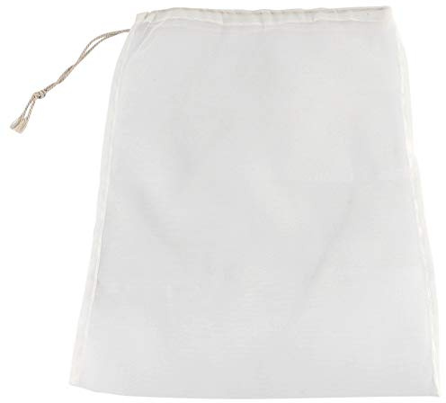 Sacchetto Filtro per Vino da 100 Micron, Sacchetto a Rete Fine Riutilizzabile Sacchetti per Birra Birra Fatta in Casa Sacchetto di Estrazione Extra Fine per Sidro di Frutta Mela Vino d'Uva(28x45cm)