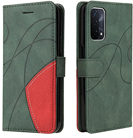 Fatcatparadise Coque pour Sony Xperia 1 II, Etui en Cuir PU Portefeuille Housse Fermeture Magnétique und Flip Protection Case avec Antichoc TPU, Etui à Rabat, Fentes pour Cartes (Vert)