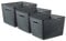 Curver My Style x3 Large Rectangular Storage Basket 18L - Anthracite