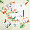 Dinosaurier Briefpapier-Set - 70 STÜCKE Schreibpapier Set für Kinder Jungen Weihnachten Geburtstagsgeschenke Briefpapier Umschläge Grußkarten Aufkleber Kugelschreiber