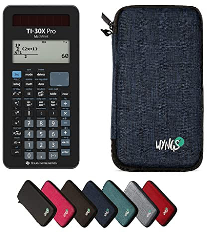 TI-30X Pro MathPrint inklusive Schutztasche von WYNGS in Blau - Basic Set