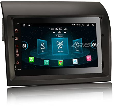 Erisin Android 14 8-Kern 4GB+ 64GB Autoradio Mit GPS Navi für FIAT Ducato Citroen Jumper Peugeot Boxer 7 Zoll Touchscreen Integrierte Kabelloses CarPlay Bluetooth Android-Auto DSP DAB+Radio WiFi OBD2