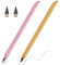 AUAUY 2 Stück Metall Tintenlose Bleistifte Ewig, Infinity Pencil mit 2 Austauschbarem Ewiger Bleistift Wechselkopf für ab 3 Jahren Kinder und Erwachsene Bleistifte (Gold, Pink)