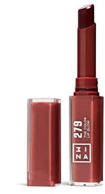 3INA MAKEUP - The Color Lip Glow 279 - Bräunliches Rot Lippenstift - Glowy Saftige Lippen-Stift mit Vitamin E für Lippen zu Nähren - Lippenbalsam Hochpigmentiert - Vegan - Cruelty Free