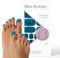 Original Miss Sophie Pedi Wraps I Petrol Velvet Pedicure I 27 ultra-dünne Nagellack-Streifen einfarbig I Für Fußnägel I Hält auf Natur- sowie lackierten, Acryl-, Gel- & Shellac-Nägeln