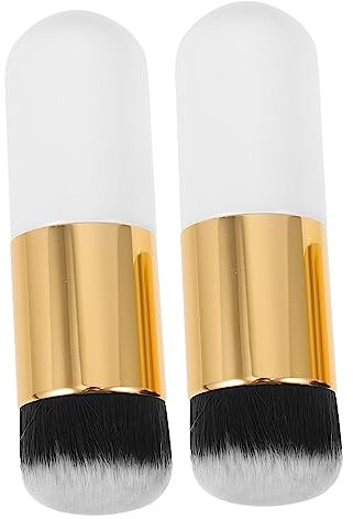 FOMIYES 2stücke Flauschiger Foundationpinsel Für Flüssiges Make-up Ergonomisches Design Schnell Und Zeitsparend Anwendbar Multifunktionaler Make-up-pinsel Für Puder Foundation Und Conceale