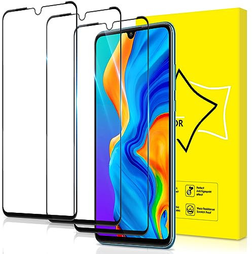 GiiYoon 3 Stück Panzer Schutz Glas für Huawei P30 lite, HD Displayschutzfolie, 9H Härte, Anti- Kratzer, Bläschenfrei, Ultrabeständig