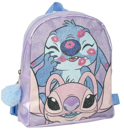 CERDÁ LIFE'S LITTLE MOMENTS STITCH Mochila Casual Morado 19 x 23 x 8 cm Unisex niños, Multicolor, Estándar