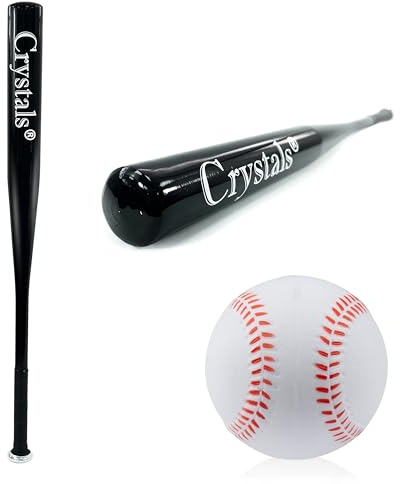 Crystals Aluminium Baseball Bat, Heavy Duty Outdoor Bat - Select from 4 Colours, 34-Inch