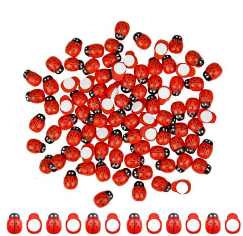 Frdelma Holz Bienen,100 Stücke Holz Mini Biene Dekoration Selbstklebend Deko Bienen Kleine für DIY Handwerk Basteln Scrapbooking Party Hochzeit Dekoration(9 * 12mm)