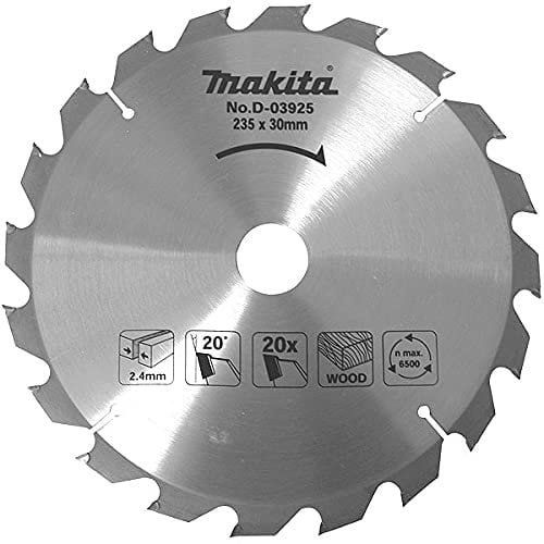 MAKITA CARBIDE BLADE Ø 235 MM STANDARD WOOD FOR CIRCULAR SAW 20 TEETH -D-03925