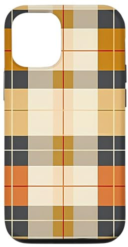 Kollektion mit karierten minimalistischen Mustern Hülle für iPhone 14 Pro