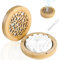 Diffuseur D'Huiles Essentielles en Plâtre avec Boîte à Parfum en Bois, Parfum Galet Diffuseur Huiles Essentielles Voiture Assainisseur d'air Aroma (F)