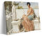 YiQuSoft Poster auf Leinwand von John Wiliam Godward In The Days of Sappho, 1904, moderne Familienschlafzimmer-Dekoration, Rahmen-Stil, 60 x 90 cm