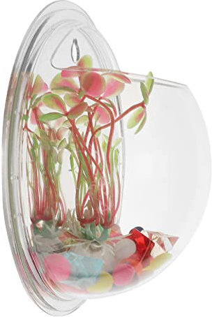 BESPORTBLE Wand Goldfischglas Aquarium Töpfe Couchtisch Künstliche Kapsel Pflanzenblase Heimvase Hauswand Fischtank Heizung Luftornamente Dekorationen Künstliche