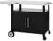 Royal Gourmet Grillwagen mit Klappbarem Seitentisch, Grilltisch mit Handtuchgriff, Unterschrank, Kücheninsel mit Edelstahl Tischplatte, Servierwagen mit Rollen