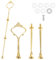 Cake Stand Fittings, Gold Three Tier Cake Stand Display Holder for Tea Party, Wedding, Baby Shower, Hotel & Home Use – Compatible with Standard Plates (1 Pack，Plates Not Included)